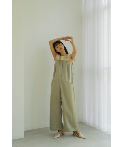 knuth marf サテンオールインワン Knuth Marf（クヌースマーフ） オールインワン ennui sheer satin all