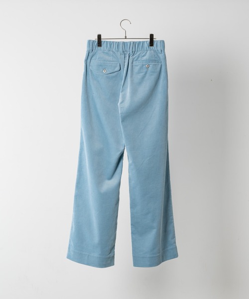 C.E. コーデュロイパンツ ブルー TOMORROWLAND - ストレッチコーデュロイ パンツ (ブルー) ポリエステル