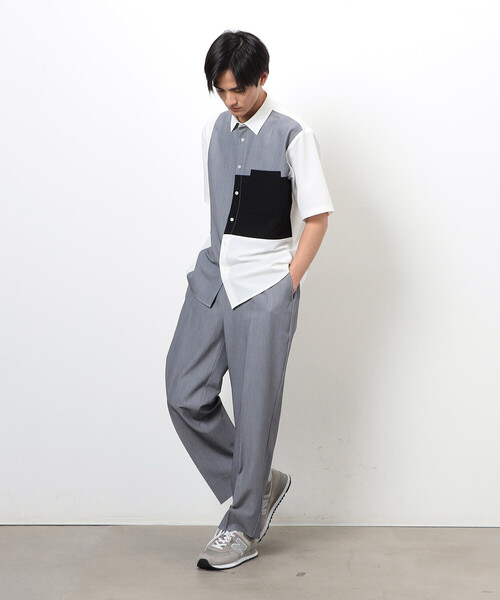 COMME CA ISM（コムサイズム） スラックス ウールライク リラックス