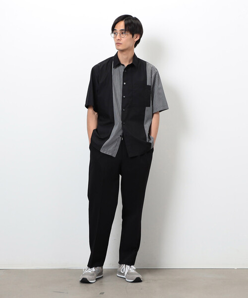 COMME CA ISM（コムサイズム） ワイドパンツ スラックス ウールライク