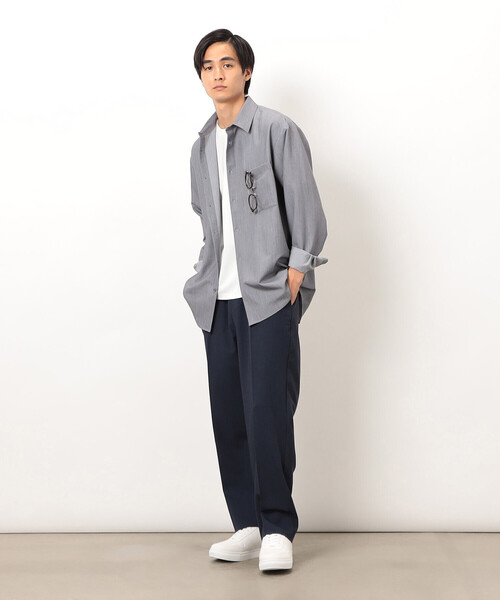 COMME CA ISM（コムサイズム） スラックス ウールライク リラックス