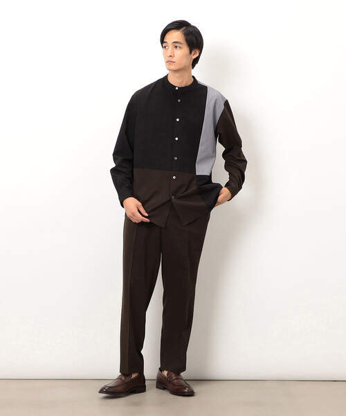 COMME CA ISM（コムサイズム） ワイドパンツ スラックス ウールライク