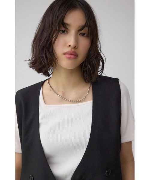 ベスト ジレ イージーケアリネンライクジレ レディース AZUL BY MOUSSY ベスト ジレ イージーケアリネンライクジレ