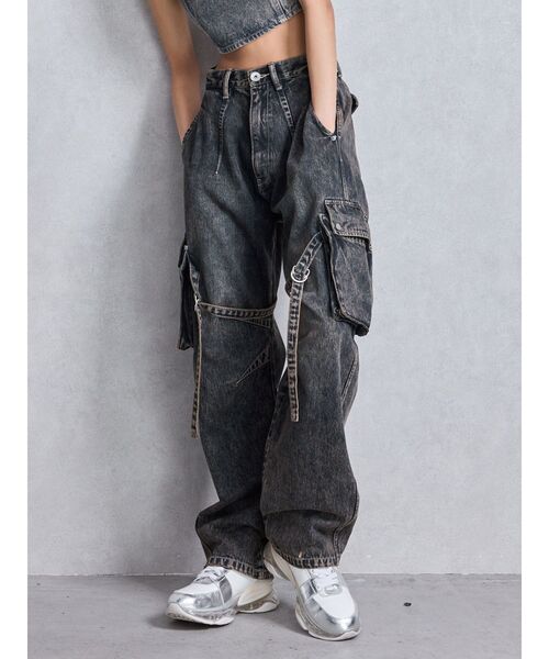 GYDA ジーンズ デニム デニムパンツ ハイウエスト Urban Utility
