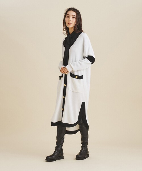 GRACE CONTINENTAL（グレースコンチネンタル） コート 36 ネイビー