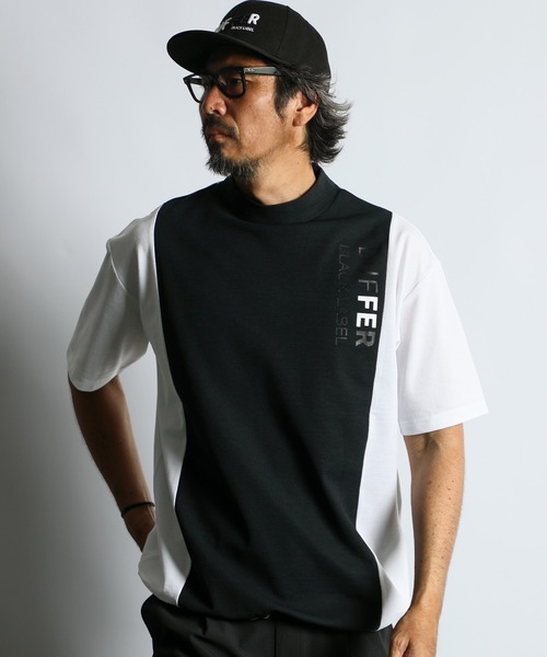ファッショナブル フィクショナブル フレーム Tシャツ / Black The DUFFER of ST.GEORGE tシャツ 「BLACK LABEL」”A-PACK” MOCK