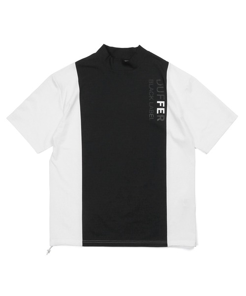 tシャツ 「BLACK LABEL」”A-PACK” MOCK NECK TEE：鹿の子/ドットメッシュ モックネックTEE メンズの画像