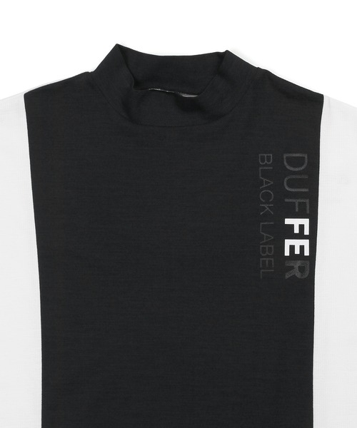 tシャツ 「BLACK LABEL」”A-PACK” MOCK NECK TEE：鹿の子/ドットメッシュ モックネックTEE メンズの画像