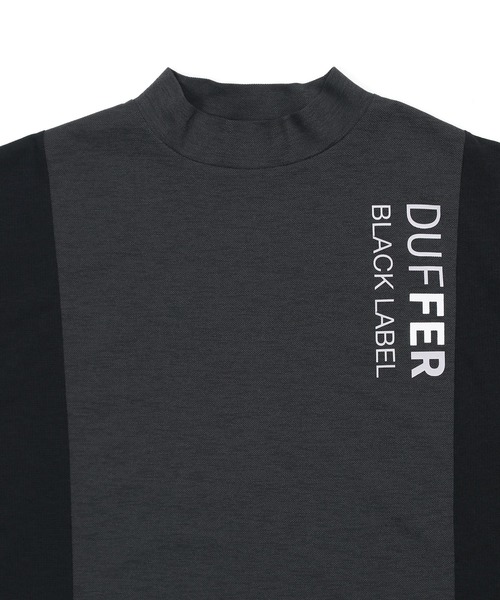 tシャツ 「BLACK LABEL」”A-PACK” MOCK NECK TEE：鹿の子/ドットメッシュ モックネックTEE メンズの画像
