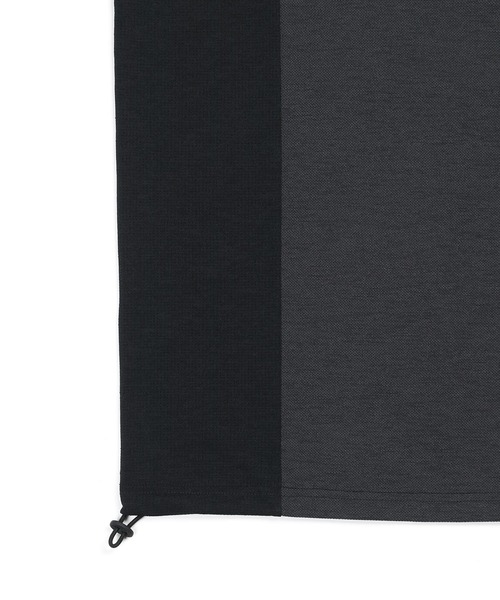 tシャツ 「BLACK LABEL」”A-PACK” MOCK NECK TEE：鹿の子/ドットメッシュ モックネックTEE メンズの画像