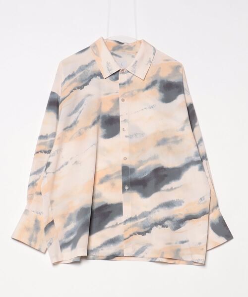 「ENOF」 長袖ブラウス M ベージュ レディース