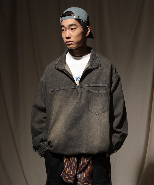 niko and… 「niko and JEANS 2025AW」デニムハーフジッププル
