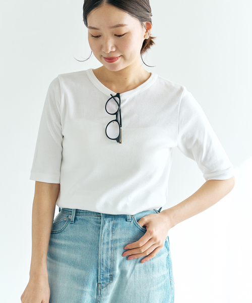 tシャツ 「追加2」コットンフライスハーフスリーブプルオーバー レディース