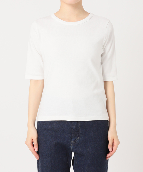 IENA tシャツ 「追加2」コットンフライスハーフスリーブプル