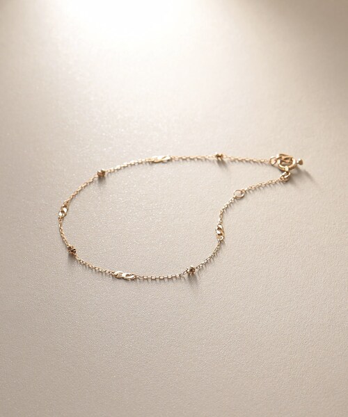 ココシュニック K10 ブレスレット 18㎝ 美品 ダイヤ ゴールドビーズ