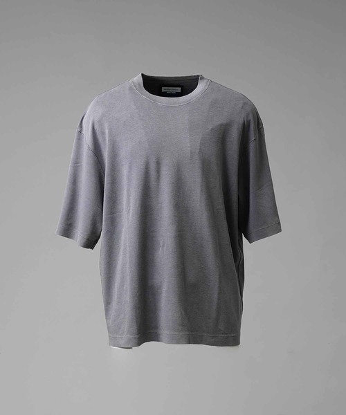 ロゴ ピグメント オーバー Tシャツ ブラック グレー メゾンスペシャル 黒 ロゴ ピグメント オーバー Tシャツ ブラック グレー メゾン