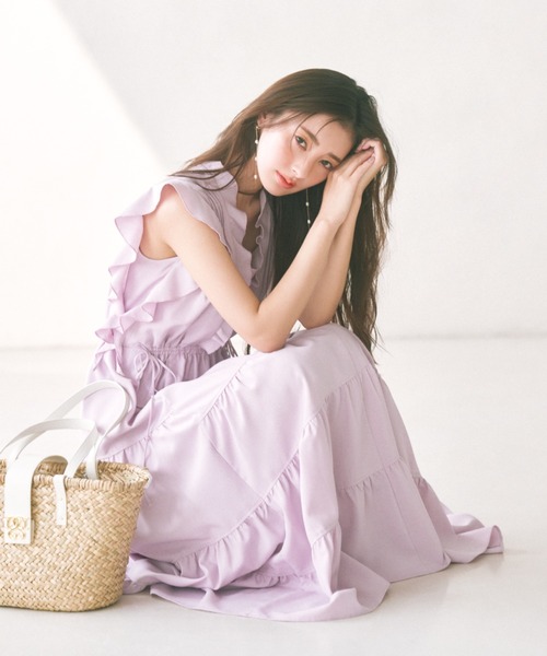 SNIDEL（スナイデル） ノースリーブワンピース 0 ラベンダー