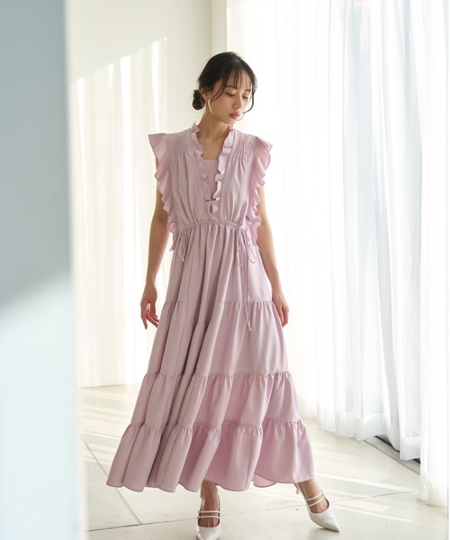 SNIDEL（スナイデル） ノースリーブワンピース 0 ラベンダー