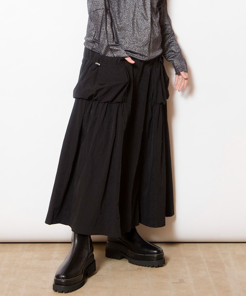 OSMOSIS（オズモーシス） スカート ギャザーポケットフレアースカート