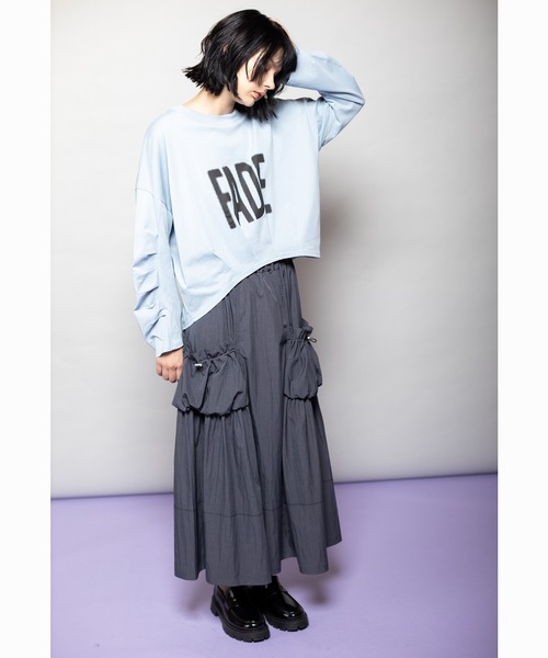 OSMOSIS（オズモーシス） スカート ギャザーポケットフレアースカート