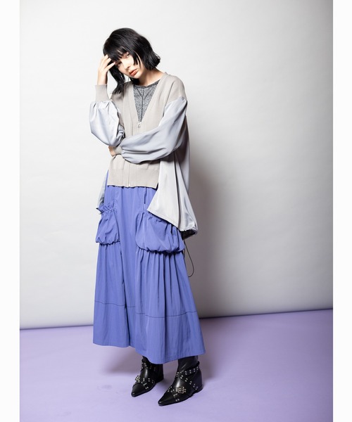 OSMOSIS（オズモーシス） スカート ギャザーポケットフレアースカート