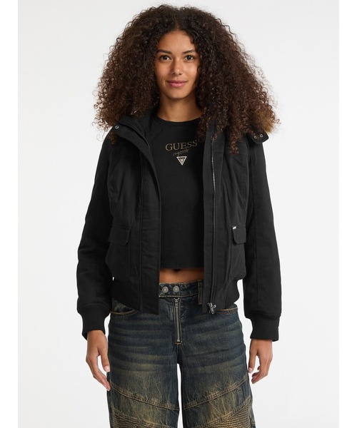 GUESS（ゲス） ブルゾン アウター GUESS Originals Faux Fur Hooded 
