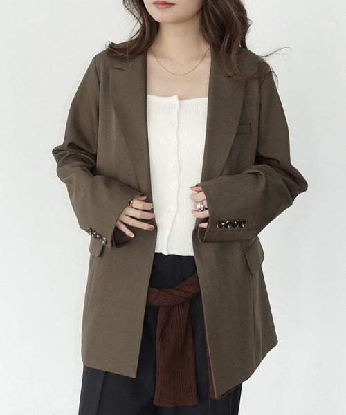 Freesia ジャケット テーラードジャケット ミドル丈テーラード