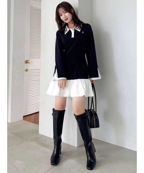 dazzlin（ダズリン） ワンピース 「WEB限定」ポロバルーンスソミニ