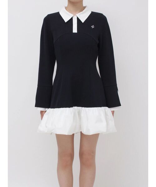 dazzlin ポロバルーンスソミニワンピース dazzlin（ダズリン） ワンピース 「WEB限定」ポロバルーンスソミニ