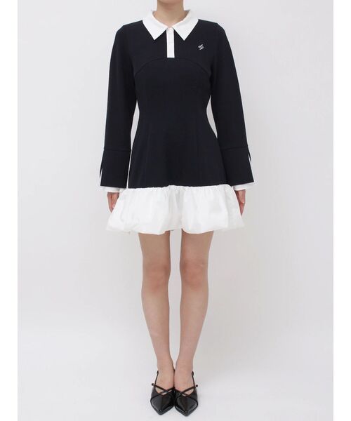 dazzlin ポロバルーンスソミニワンピース dazzlin（ダズリン） ワンピース 「WEB限定」ポロバルーンスソミニ