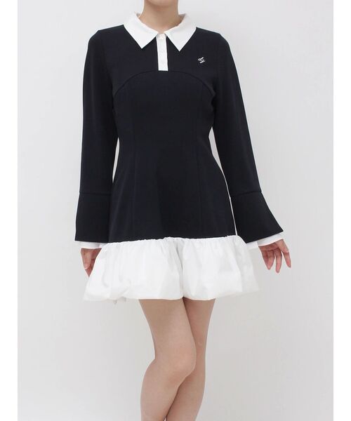 dazzlin（ダズリン） ワンピース 「WEB限定」ポロバルーンスソミニ