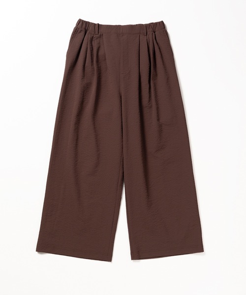 パンツ 「L's」LONG WIDE PANTS SEERSUCKER/ロングワイドパンツ シアサッカー レディース_2