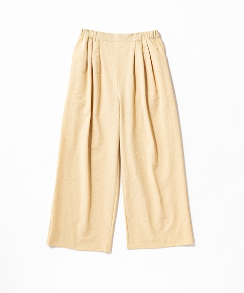 パンツ 「L's」LONG WIDE PANTS SEERSUCKER/ロングワイドパンツ シアサッカー レディース_4