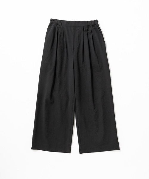 パンツ 「L's」LONG WIDE PANTS SEERSUCKER/ロングワイドパンツ シアサッカー レディース