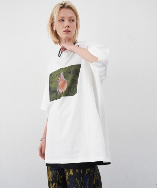 「AIVER」 半袖Tシャツ LARGE ホワイト メンズ_画像3