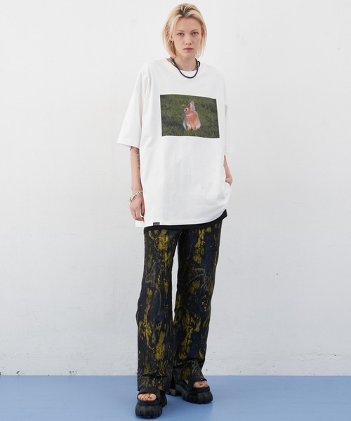 「AIVER」 半袖Tシャツ LARGE ホワイト メンズ_画像8