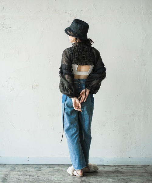 「ORIENT MILLINERY」 ボレロ FREE ホワイト レディース_画像6