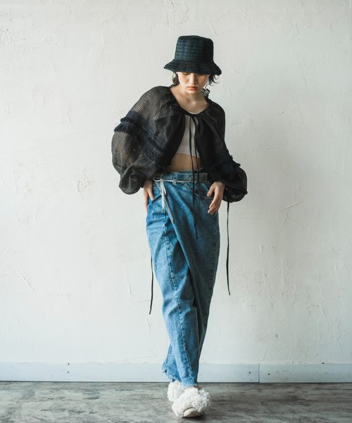 「ORIENT MILLINERY」 ボレロ FREE ホワイト レディース_画像8