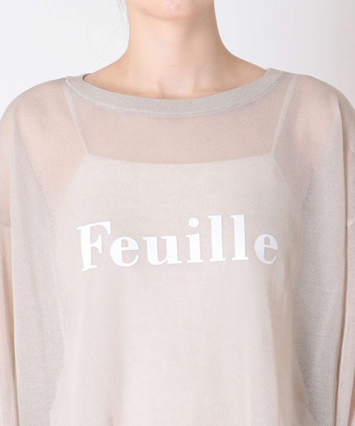 「Jines」 長袖ニット 38 ベージュ レディース_画像5