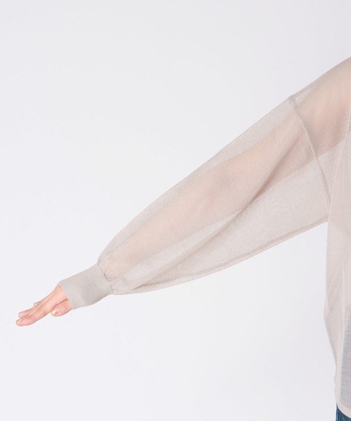 「Jines」 長袖ニット 38 ベージュ レディース_画像6