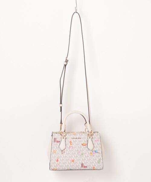 新品・未使用　マイケルコース　ショルダーバッグ　シグネチャー　レザー　南京錠 MICHAEL KORS（マイケルコース） ショルダーバッグ MK南京錠型チャーム