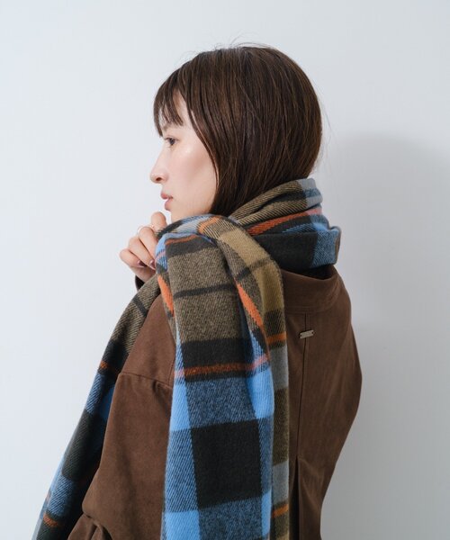 Kastane（カスタネ） マフラー ストール チェックプレイマフラー