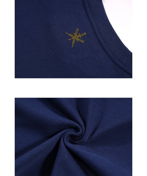 「UNKNOWN LONDON」 半袖Tシャツ M ネイビー メンズ_画像9