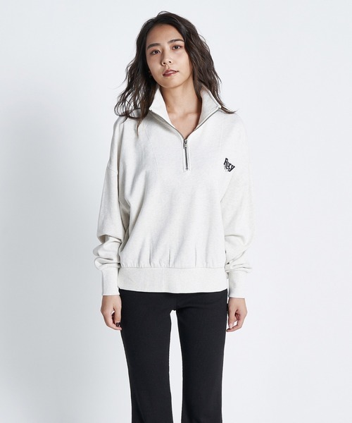 「ROXY」 スウェットカットソー MEDIUM グレー レディース_画像5