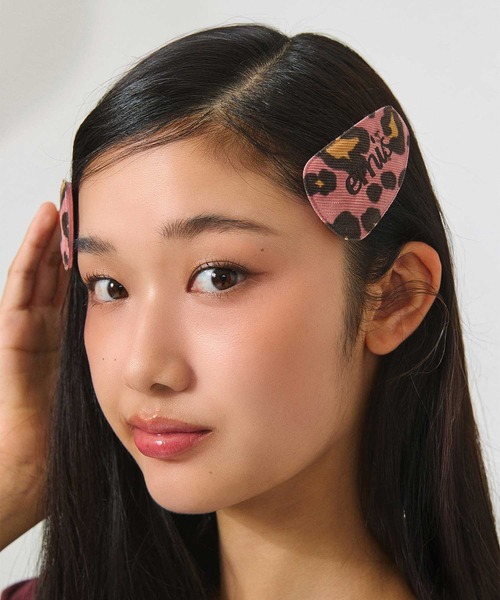 emis ヘアピン CORDUROY EMIS LEOPARD HAIRPIN : ZOZOTOWN Yahoo!店