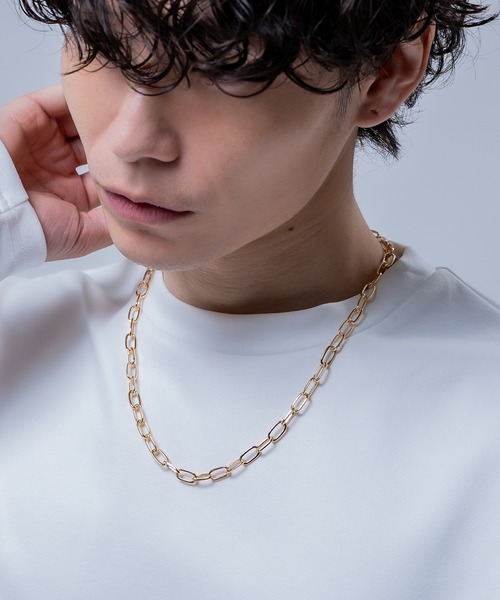 NULL ネックレス 「nl」50cm ゴールド ネックレス メンズ レディース