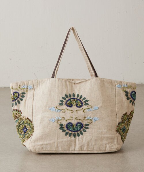 美品　imayin　イマイン/イマイエン　ビジュー　立体ビーズ刺繍　トートバッグ 20200604101320234_215.jpeg
