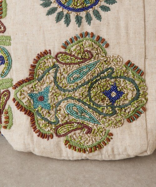 BEARDSLEY（ビアズリー） トートバッグ 「IMAYIN」ビーズ刺繍トート