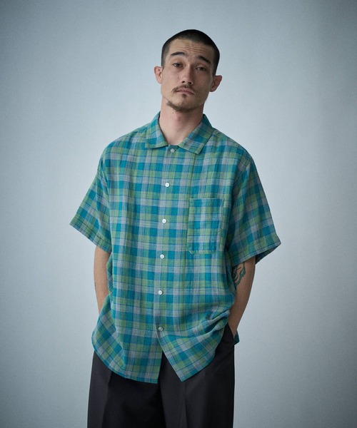 THE BOLDMAN シャツ Madras Check Shirts / マドラスチェック半袖
