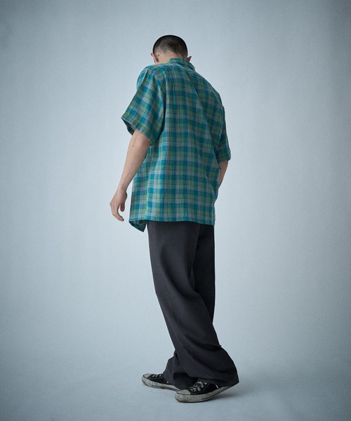 THE BOLDMAN シャツ 半袖 Madras Check Shirts / マドラスチェック半袖